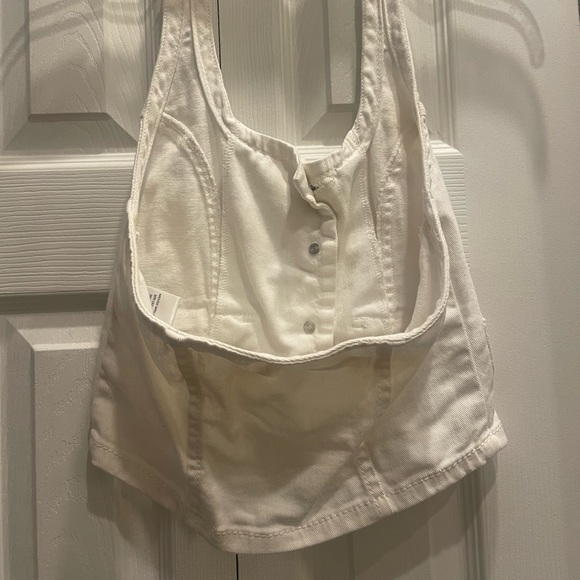 White denim halter top by Dollhouse - Picture 5 of 8